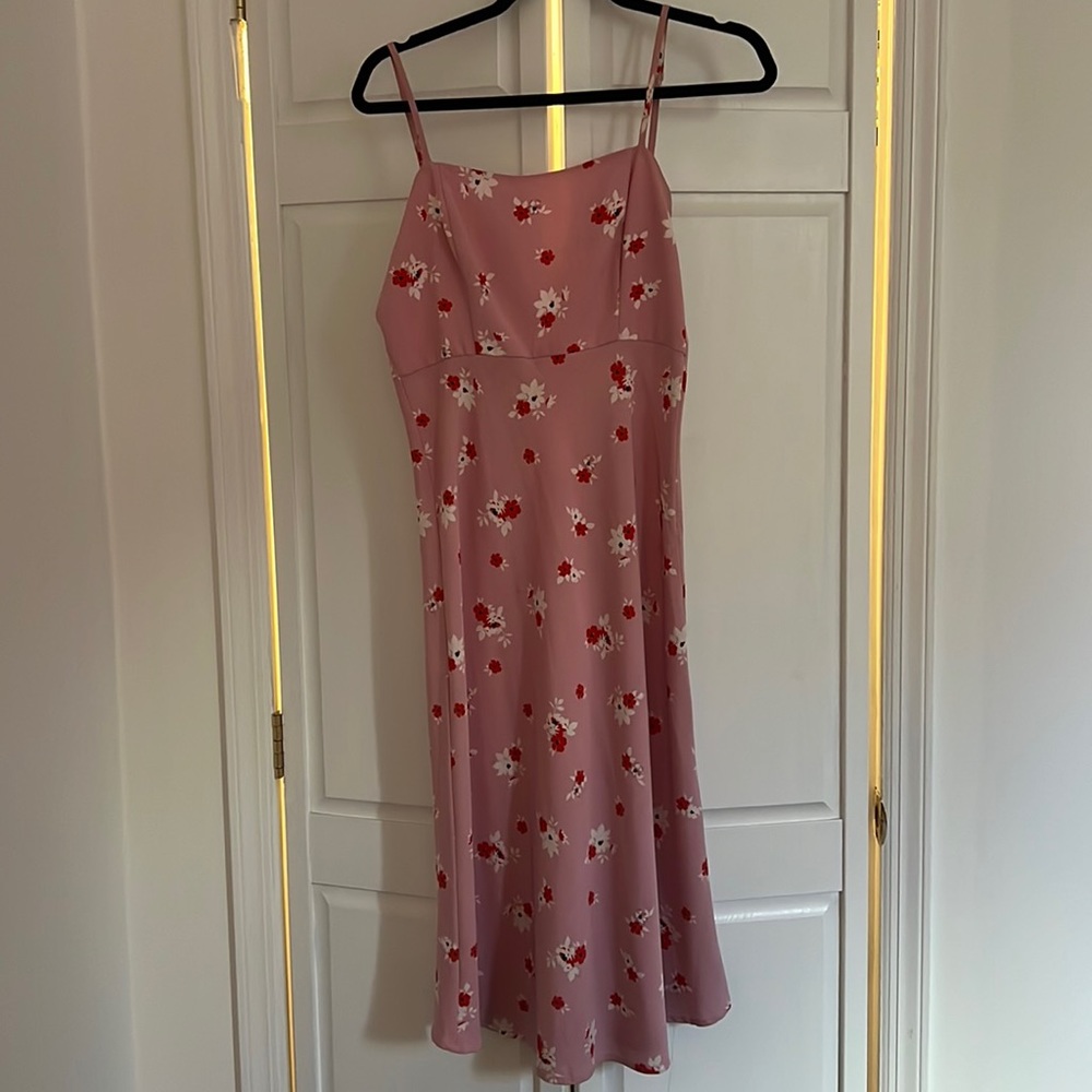 Re:Named pink floral dress
